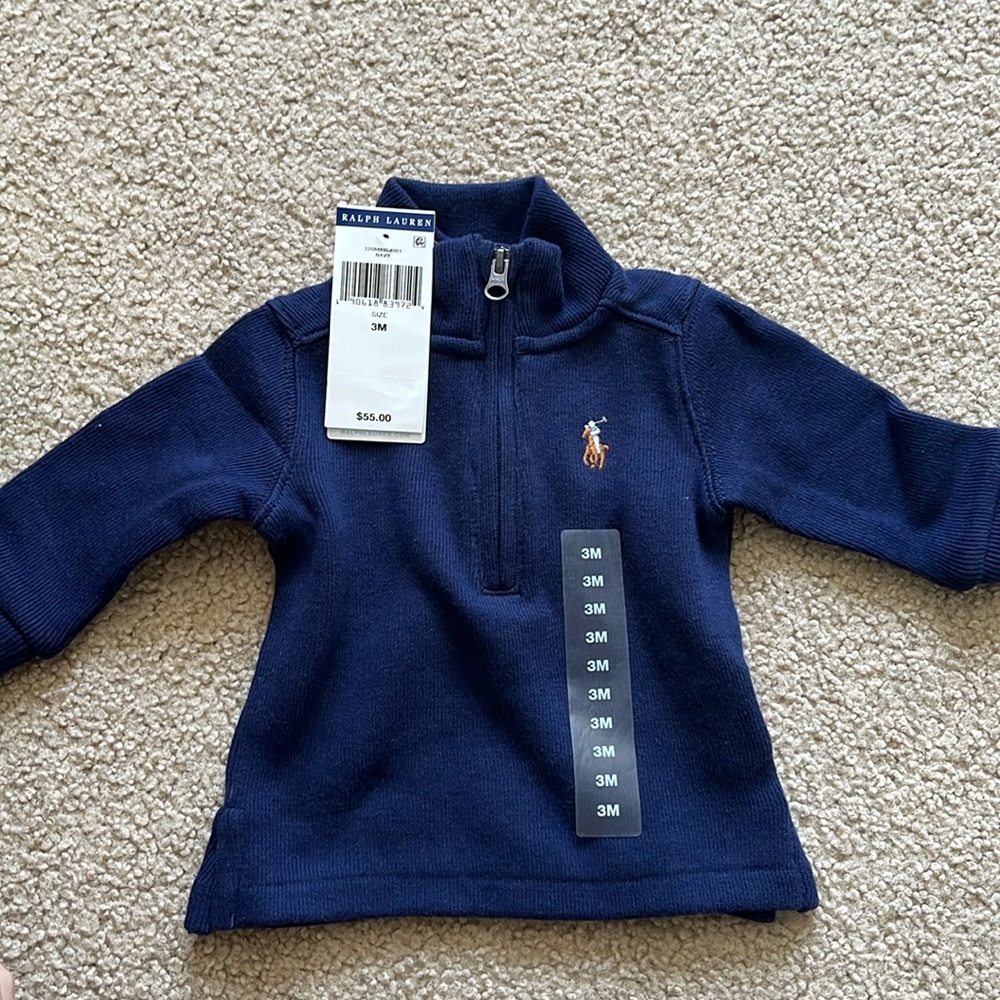 Ralph Lauren half zip NWT